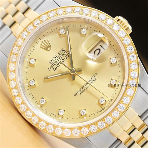 Rolex 16233 diamond bezel